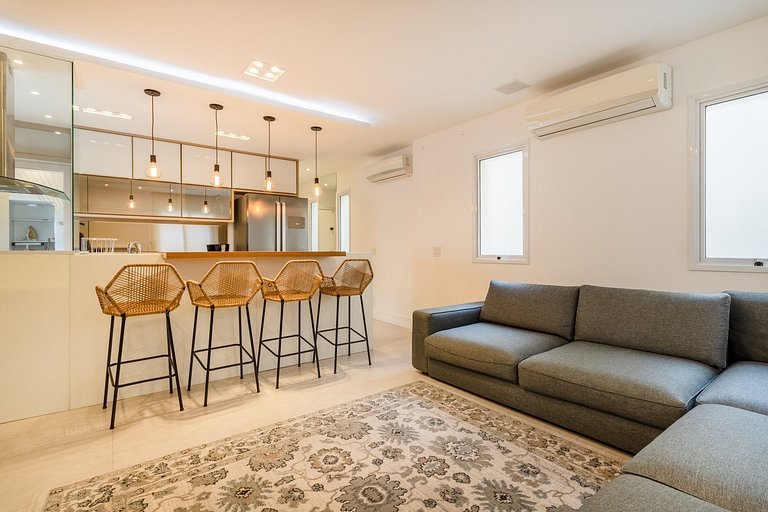 Triplex LUXURY piscina, BBQ y sauna p/ 6 personas