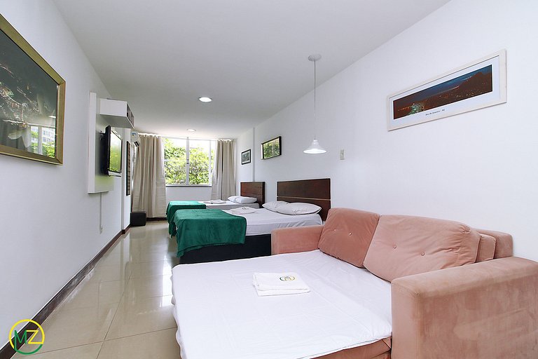 Estudio reformado para 4 personas en Copacabana