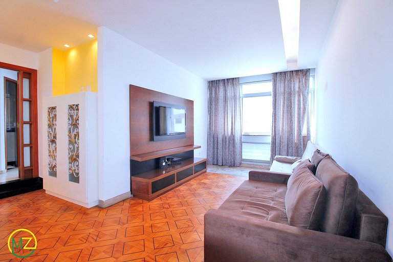 Belo sala 3 quartos com 2 suites para 6 pessoas