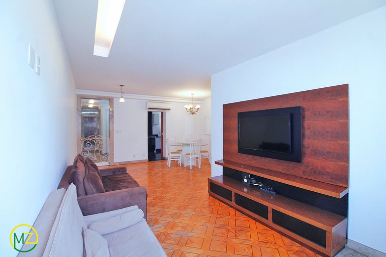 Belo sala 3 quartos com 2 suites para 6 pessoas