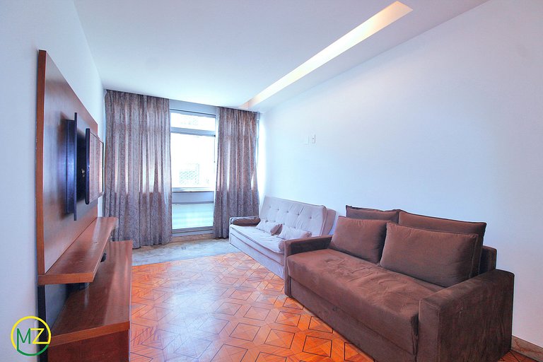 Belo sala 3 quartos com 2 suites para 6 pessoas
