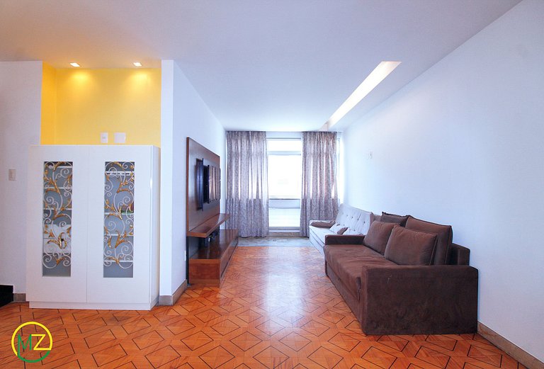 Belo sala 3 quartos com 2 suites para 6 pessoas