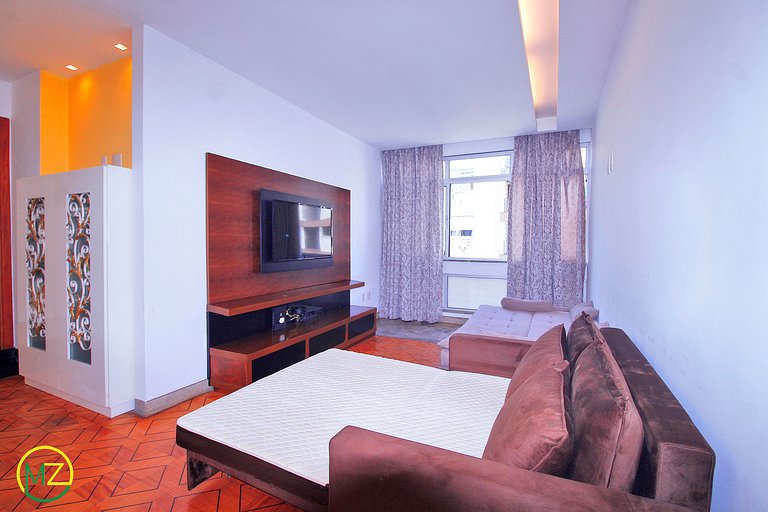 Belo sala 3 quartos com 2 suites para 6 pessoas