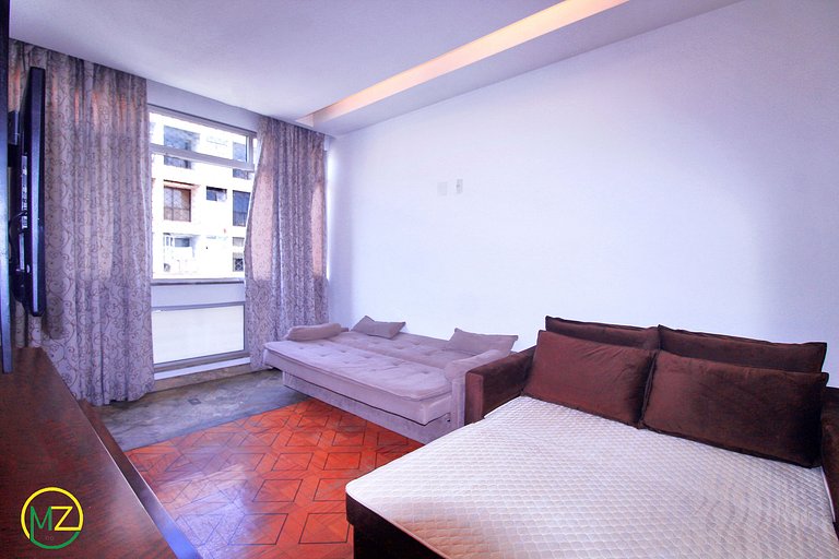 Belo sala 3 quartos com 2 suites para 6 pessoas
