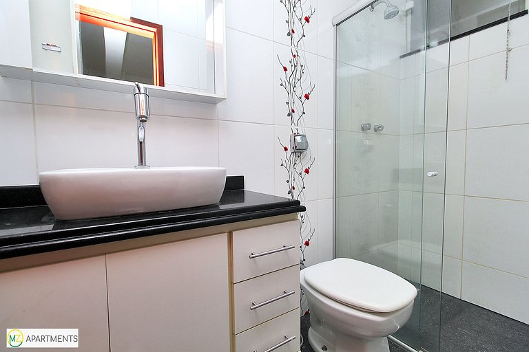 Belo sala 3 quartos com 2 suites para 6 pessoas