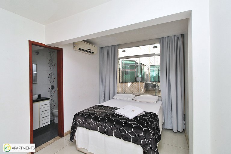 Belo sala 3 quartos com 2 suites para 6 pessoas