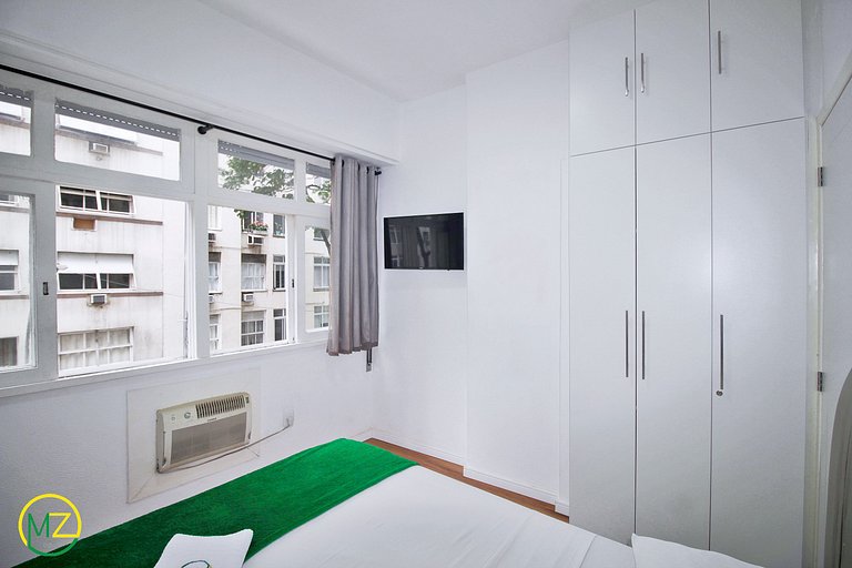 Studio pé na areia no Leme para 4 pessoas