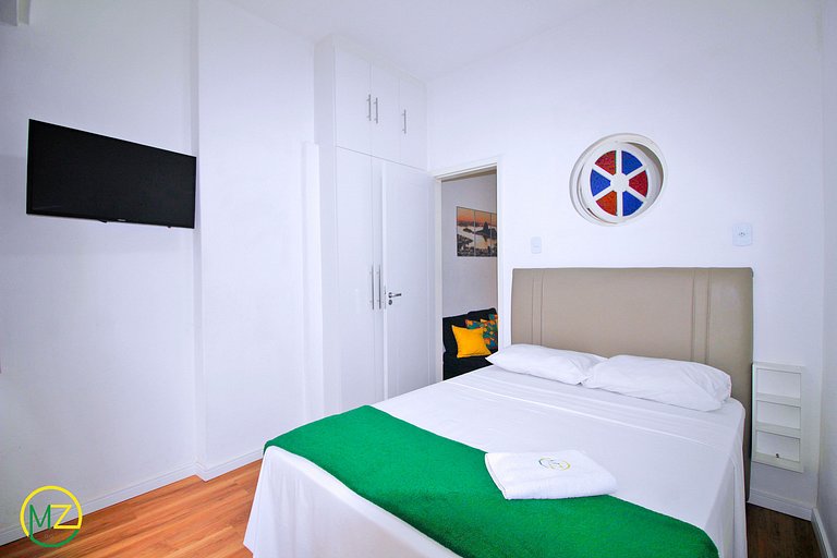 Studio pé na areia no Leme para 4 pessoas