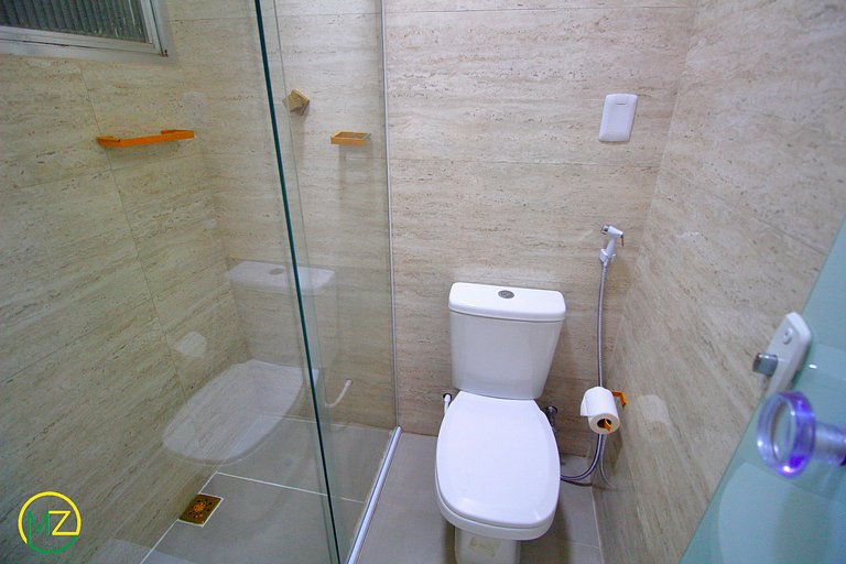 Studio pé na areia no Leme para 4 pessoas