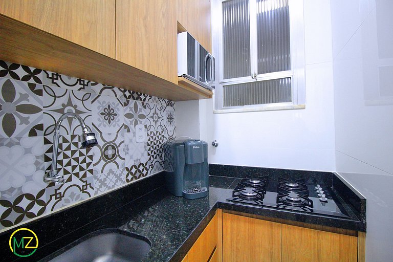 Studio pé na areia no Leme para 4 pessoas