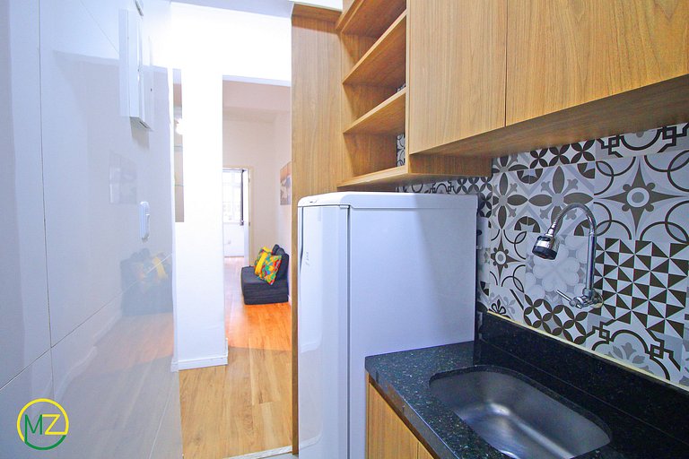 Studio pé na areia no Leme para 4 pessoas