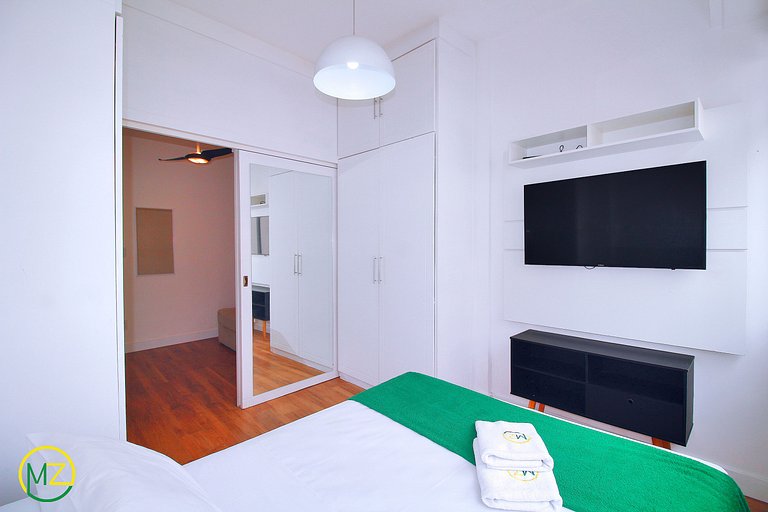 Estudio en Leme con vista parcial al mar