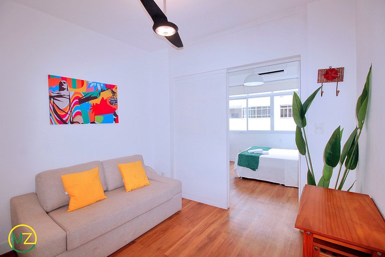 Studio in Leme with partial sea view