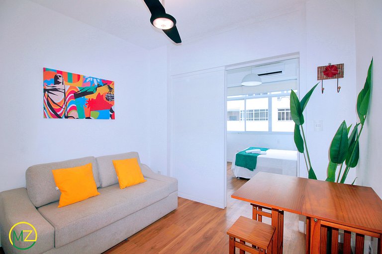 Studio in Leme with partial sea view