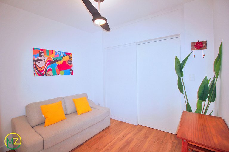 Estudio en Leme con vista parcial al mar