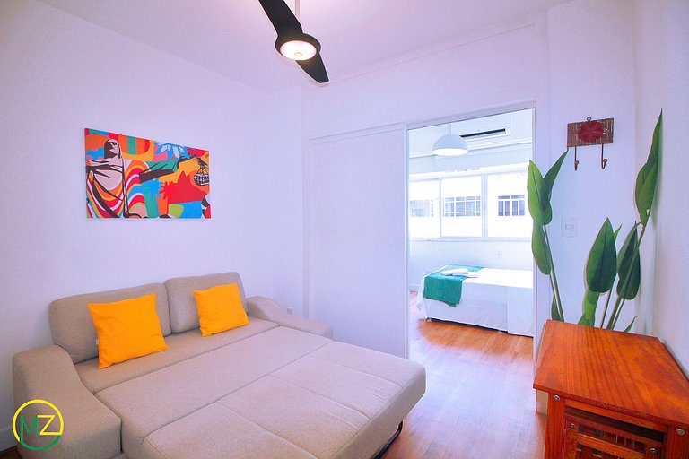 Studio in Leme with partial sea view