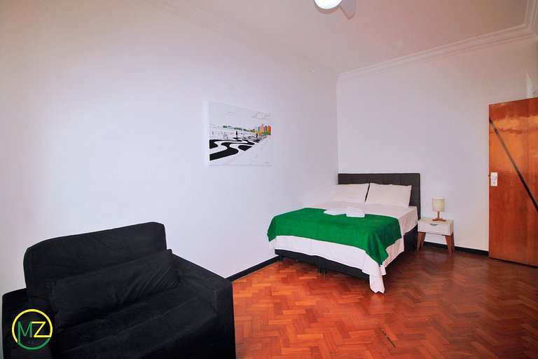 Espacioso apto de 3 habitaciones para 8 personas