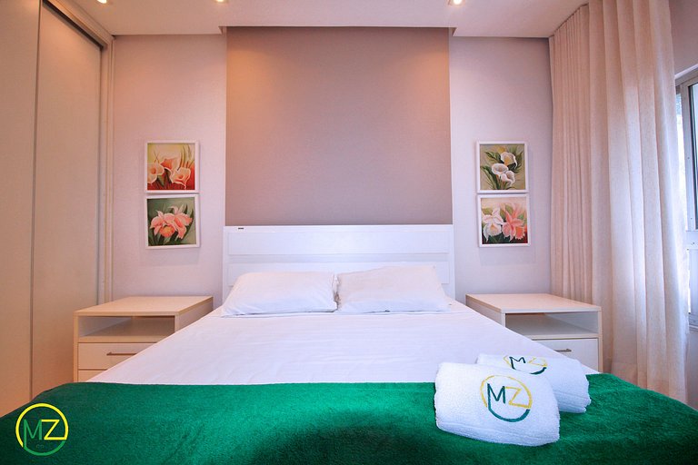 Bom 3 quartos no posto 6 com vaga de garagem