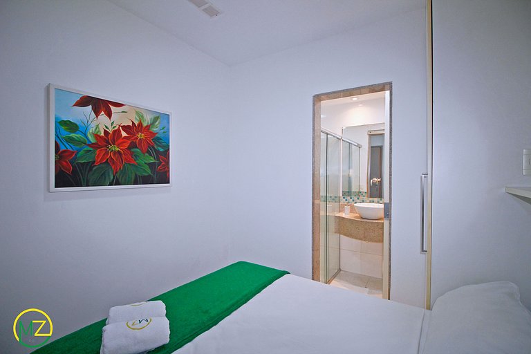 Bom 3 quartos no posto 6 com vaga de garagem