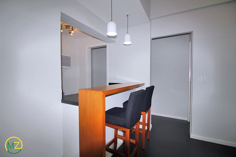 Moderno 2 cuartos p/ 6 personas a 50m de la playa