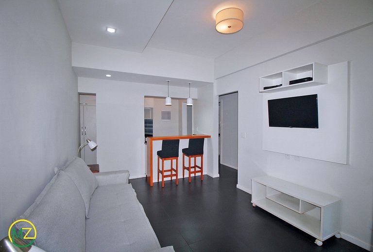 Moderno 2 cuartos p/ 6 personas a 50m de la playa