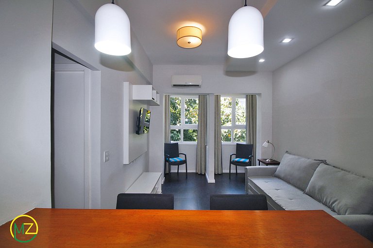 Moderno 2 cuartos p/ 6 personas a 50m de la playa