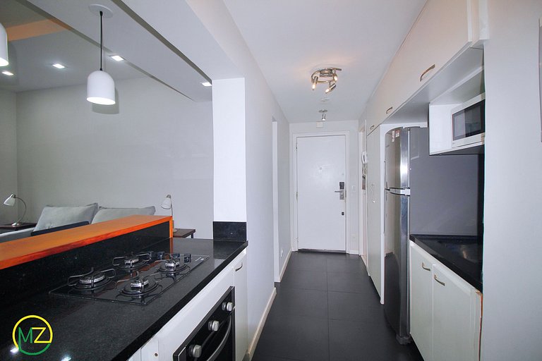 Moderno 2 cuartos p/ 6 personas a 50m de la playa