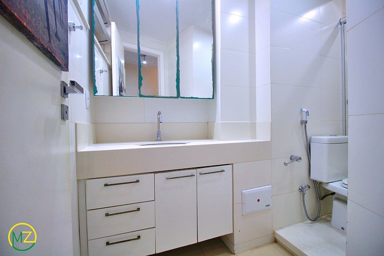 Moderno 2 cuartos p/ 6 personas a 50m de la playa