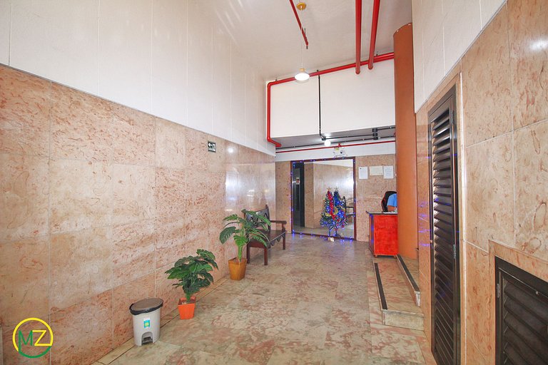 Moderno 2 cuartos p/ 6 personas a 50m de la playa