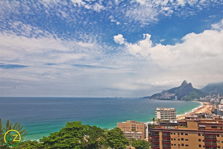 Estonteante apto c/ vista panorâmica para Ipanema