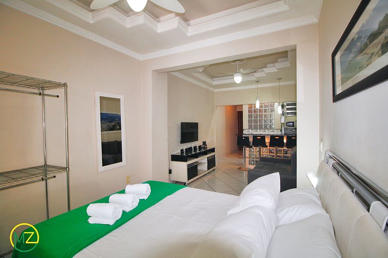 Studio para ate 4 pessoas no posto 6