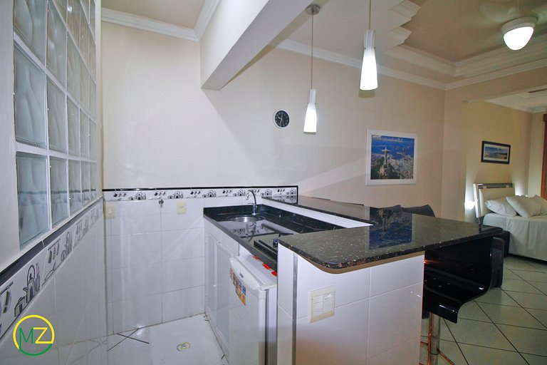 Studio para ate 4 pessoas no posto 6