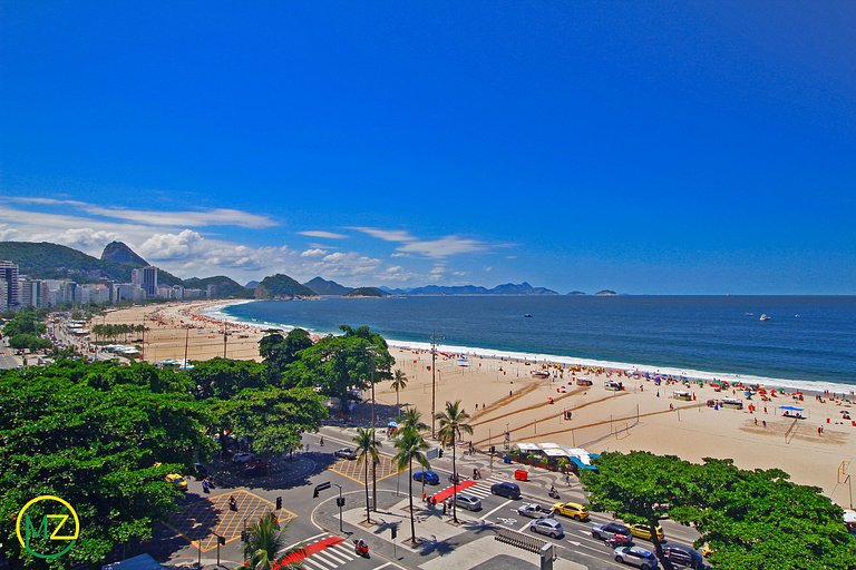 Vista deslumbrante p/ o mar, acomoda até 6 pessoas