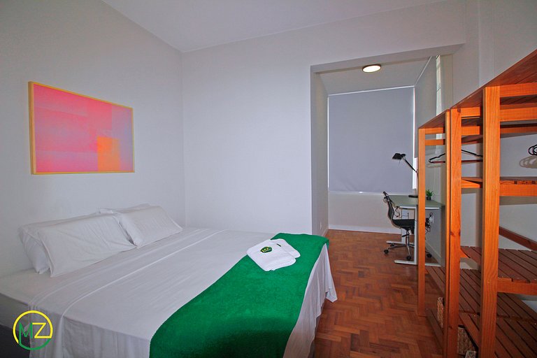Apto 3 cuartos en Leme, 4 adultos y 2 niños