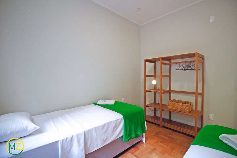 Apto 3 cuartos en Leme, 4 adultos y 2 niños