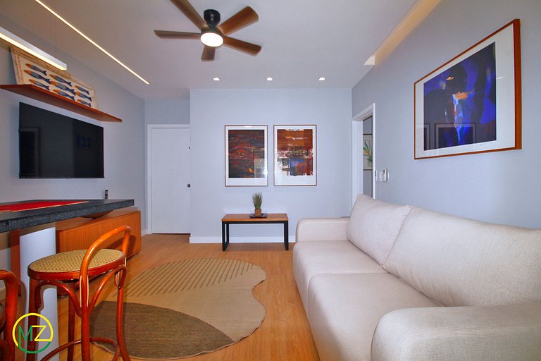 Modern apartment with 2 bedrooms in an aparthotel