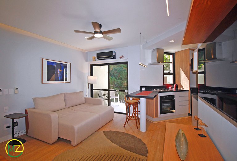 Apartamento moderno 2 habitaciones en apartahotel