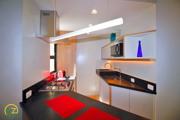 Modern apartment with 2 bedrooms in an aparthotel