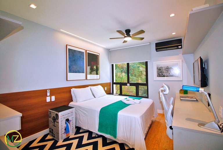 Apartamento moderno com 2 quartos em apart-hotel