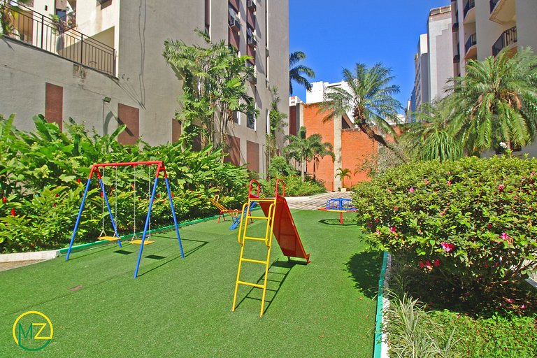 Apartamento moderno com 2 quartos em apart-hotel