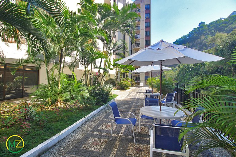 Apartamento moderno com 2 quartos em apart-hotel