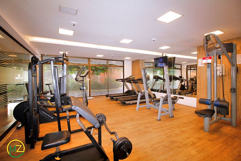 Studio moderno em apart-hotel