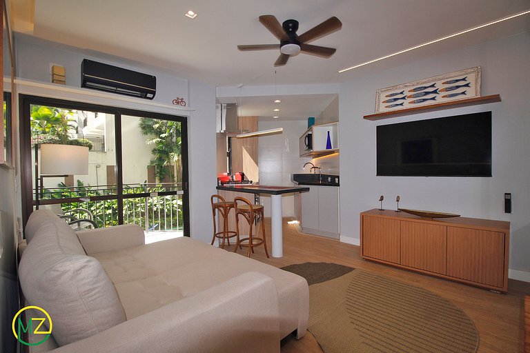 Modern apartment one bedroom in an apart-hotel