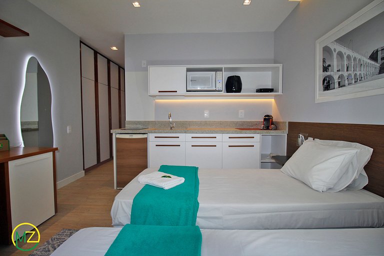 Modern apartment with 2 bedrooms in an aparthotel