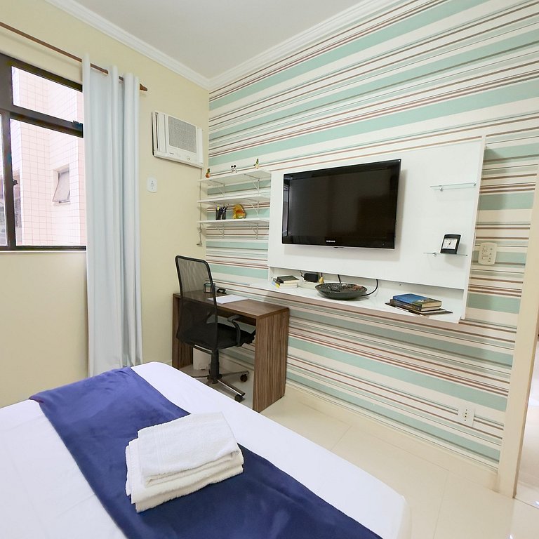 Sala e 2 quartos ao lado do mar em Cabo Frio