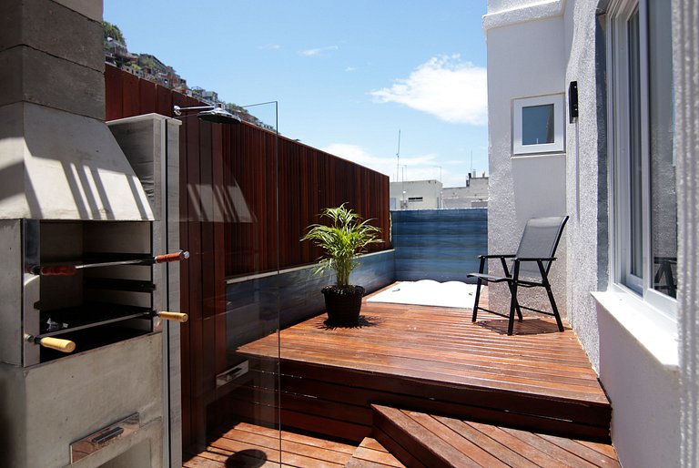Ático con terraza, BBQ y piscina - 4 dormitorios