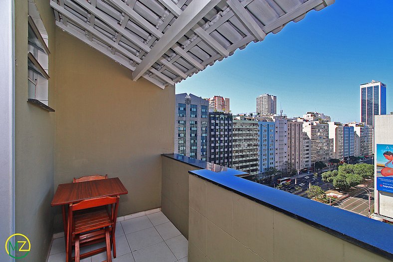 economic rental apartment with balcony in copacabana/ rio de