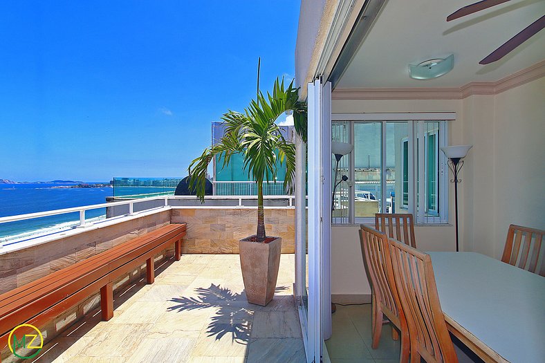 Increíble penthouse con terraza y vista frontal a la playa d