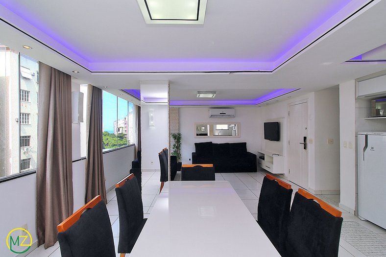 Moderno Apt 3 suites para 8 personas en Copacabana